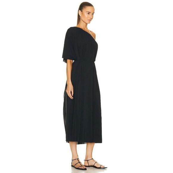 ERES Georgie One Shoulder Long Dress in Noir 3 New Womens Maxi Gown - Picture 3 of 15